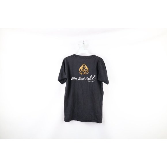 Vintage Streetwear Mens Medium Faded Hanuman Transform Thailand T-Shirt Black - Picture 9 of 12